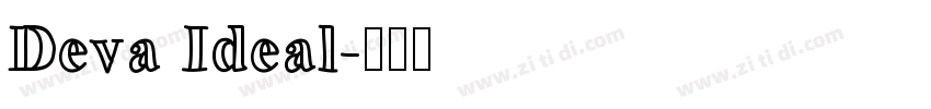 Deva Ideal字体转换